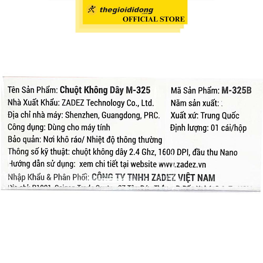 Chuột Không dây Zadez M325 Tuxedo - Hàng Chính Hãng