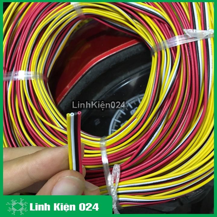 Dây Điện Dẹt 4 Màu Khác Nhau Cho Đèn LED RGB 4 pin 22AWG