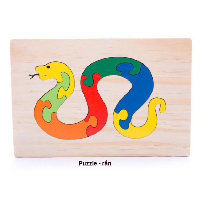 Bộ tranh ghép các loài động vật | Puzzle Animal 16x24cm - PHẦN 1