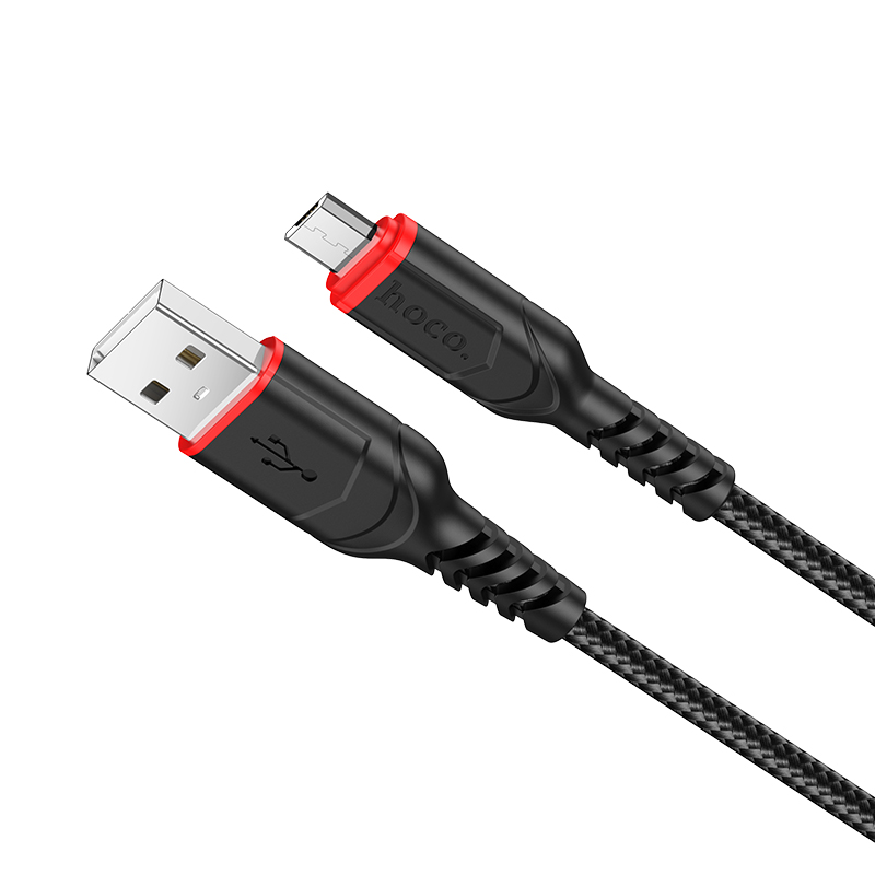 Cáp sạc nhanh 2.4A Hoco X59 chân Micro dây Nylon siêu bền dài 1M cho Android - Hàng chính hãng