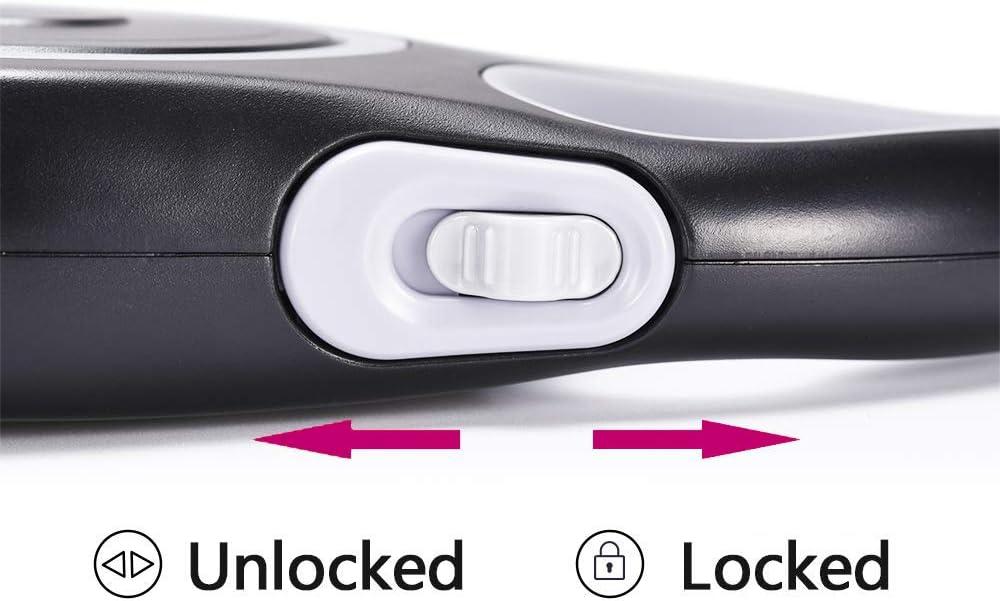 Chó dây xích có thể thu vào, 16,4 ft Chó đi bộ dây xích cho những con chó nhỏ đến lớn lên đến 110lbs