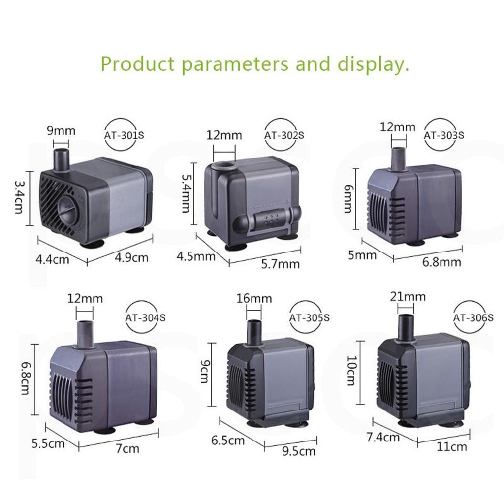 Máy bơm bể cá Atman 305S - máy bơm hồ thủy sinh - hồ cá kiểng