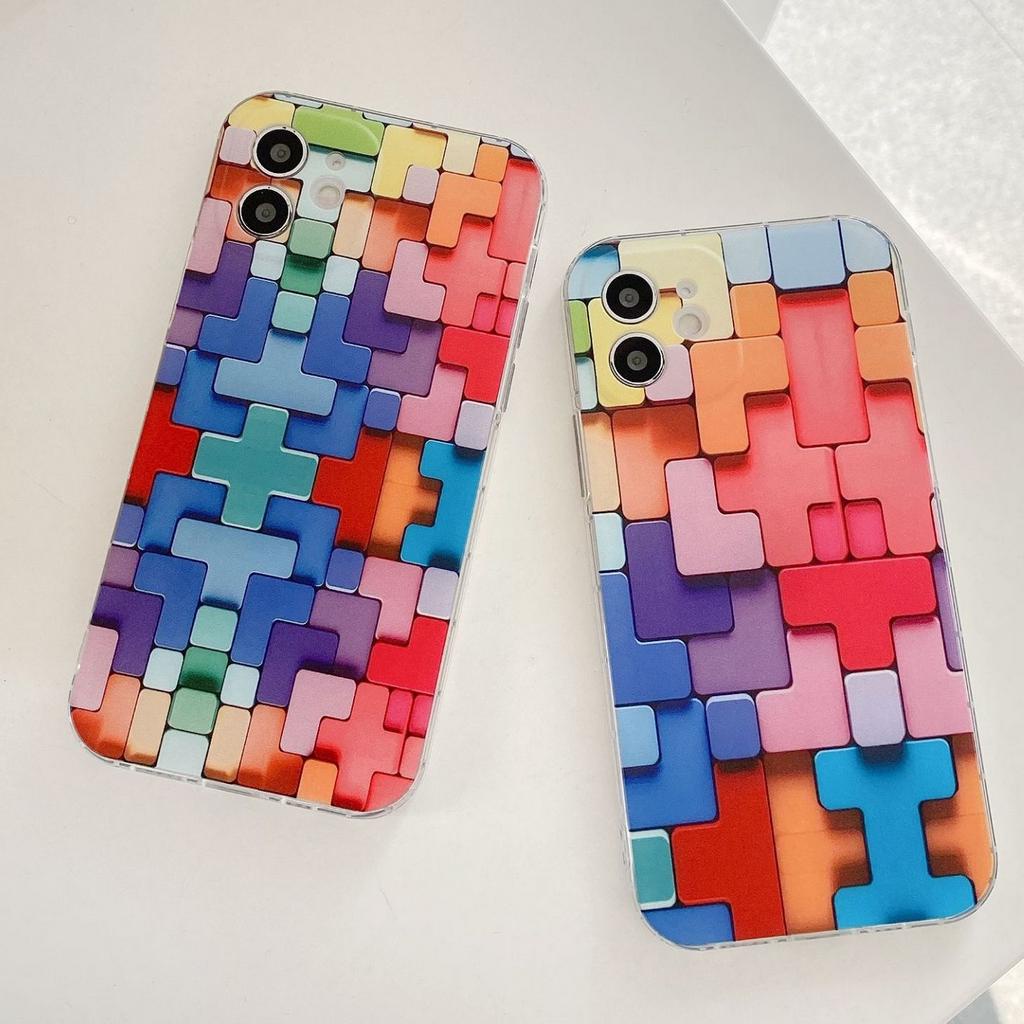 Ốp lưng Rubik 3D viền dẻo dành cho Iphone 11/ 11 Pro Max/ 12/ 12 Pro/ 12 Pro Max