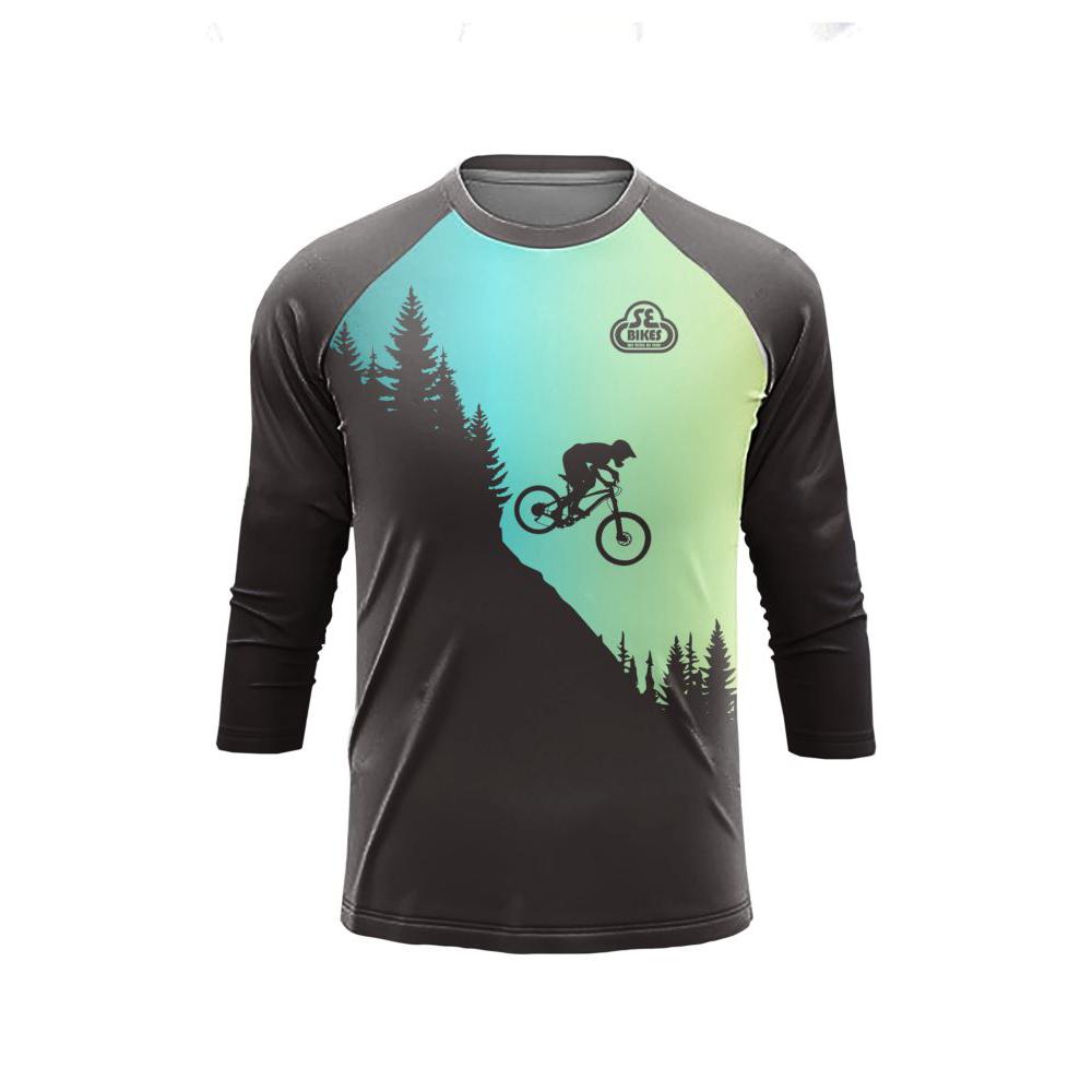 Enduro Xe Đạp Jersey Cảo Tháo Đua Xe Đạp Áo MTB Người Xuống Dốc DH Tay Dài Đi Xe Đạp Quần Áo Color: D Size: XXS