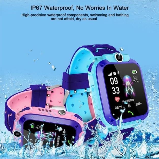 Sale Đồng hồ định vị Q12 nghe gọi, Định Vị, Chống nước IP67 cho trẻ em - có camera BH 6 tháng