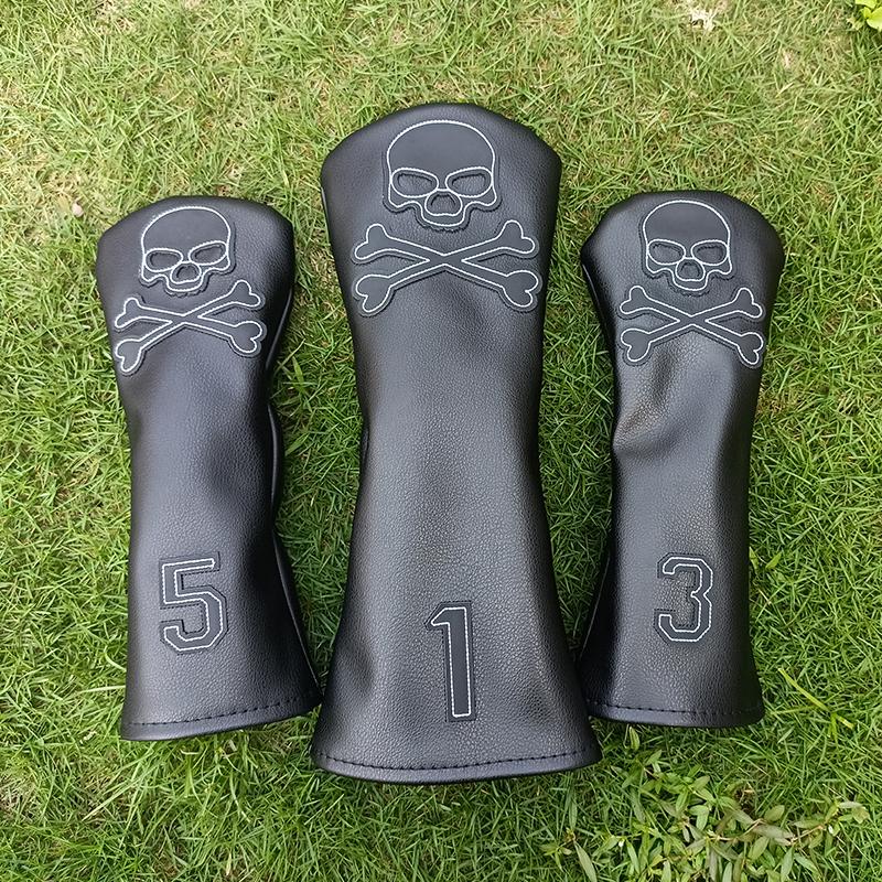 Bìa đầu golf Golf Golf Woods Vỏ đầu cho người lái xe Fairway Iron Putter 135H Câu lạc bộ đặt đầu PU chống thấm nước unisex Color: D