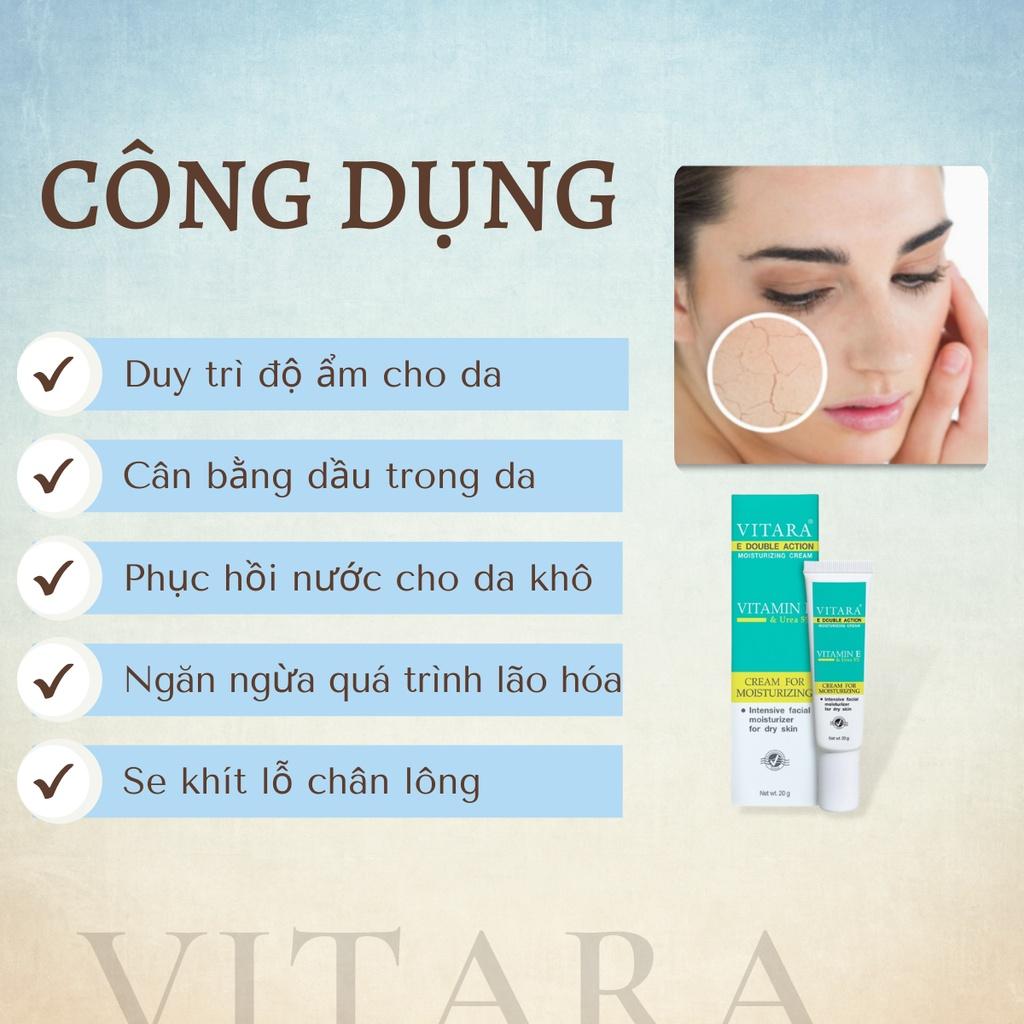 Kem dưỡng ẩm Vitara E Double Action Moistruring ngừa lão hóa, da nhăn và se khít lỗ chân lông 20g
