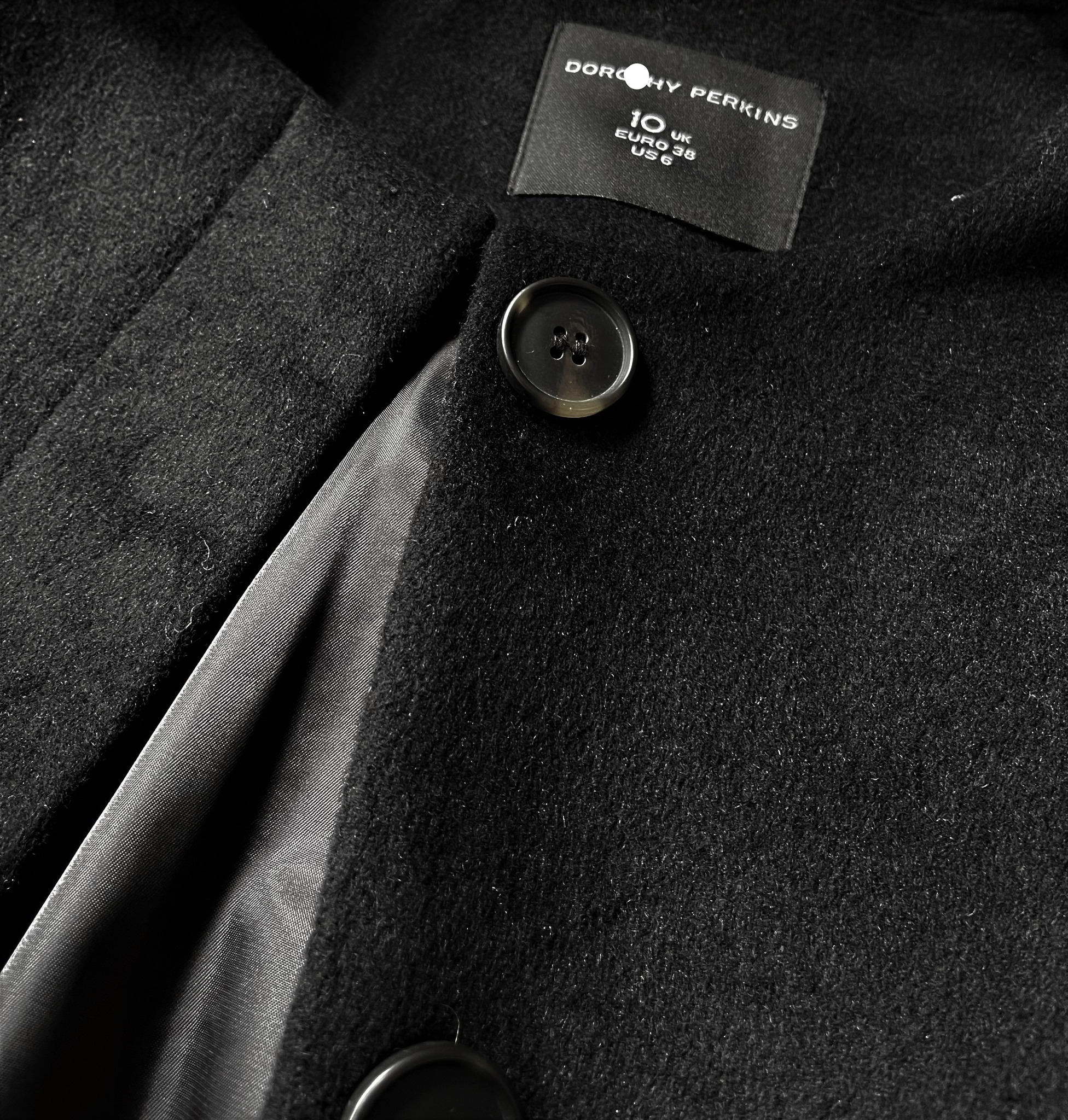 Áo Khoác Dạ Overcoat Dorothy Perkins dành cho Nữ. Chất dạ 2 lớp, dày dặn