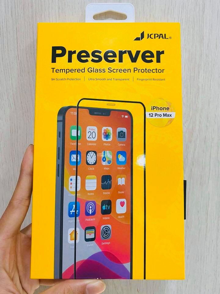 Kính Cường Lực JCPAL Preserver Dành Cho iPhone 12 Mini, 12/Pro, 12 Pro Max - Hàng Chính Hãng