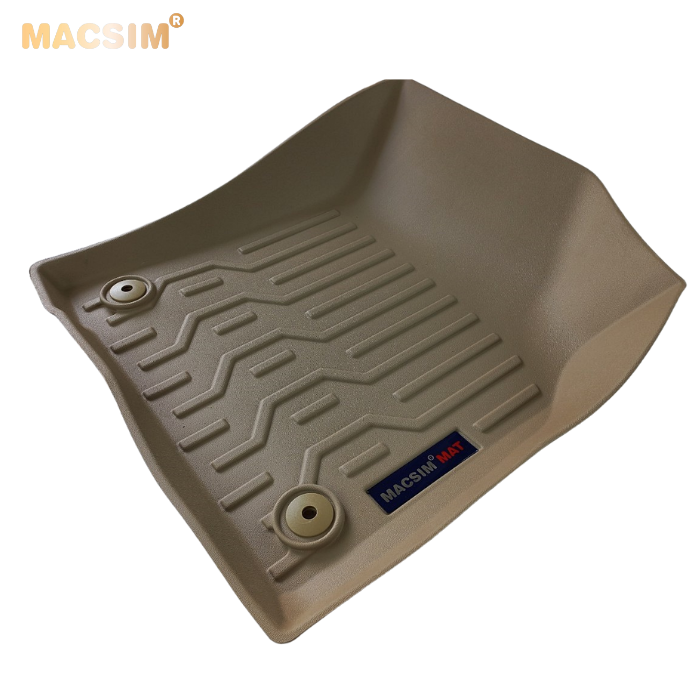 Thảm lót sàn xe ô tô VOLKWAGEN TERAMONT 2018+ đến nay Nhãn hiệu Macsim chất liệu nhựa TPV màu be.
