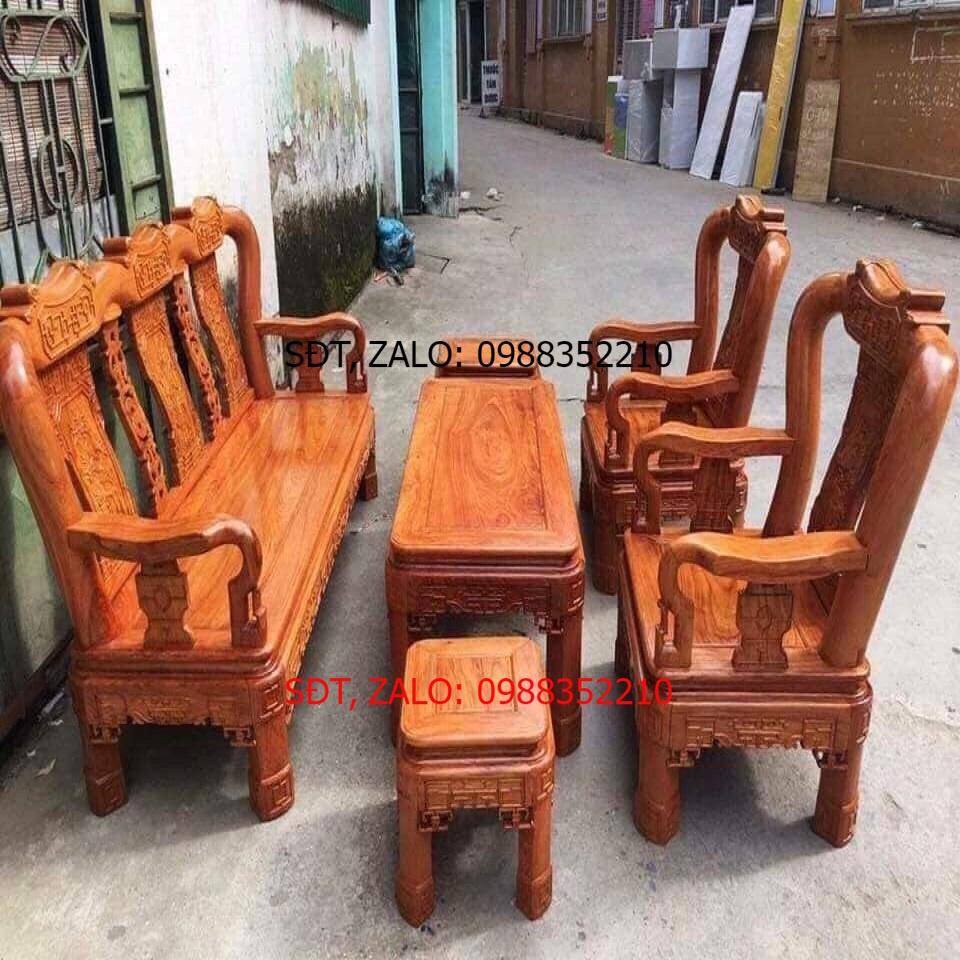 Bộ Bàn Ghế Minh Quốc Triện Gỗ Gõ Đỏ