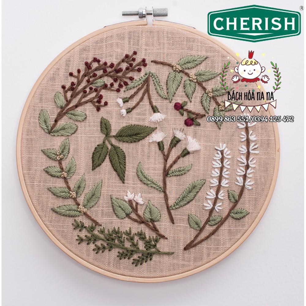 DIY Bộ kit thêu Cherish hoa cỏ kit tập thêu tranh trang trí mẫu Hoa bốn mùa - Bách hóa Na Na Handmade