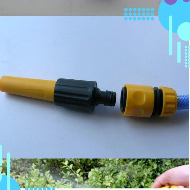 Bộ dây vòi xịt nước rửa xe,tưới cây ,tăng áp 3 lần,loại 3m,5m 206622-5 cút sập,nối nhựa đen+ móc khoá