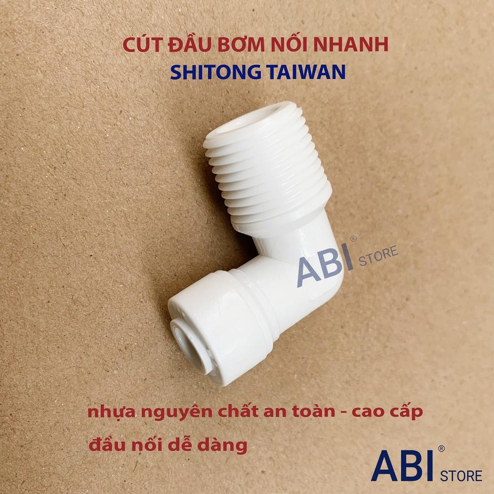 Cút đầu bơm nối nhanh Shitong Taiwan nhựa nguyên chất cao cấp ren 17 nối dây 6