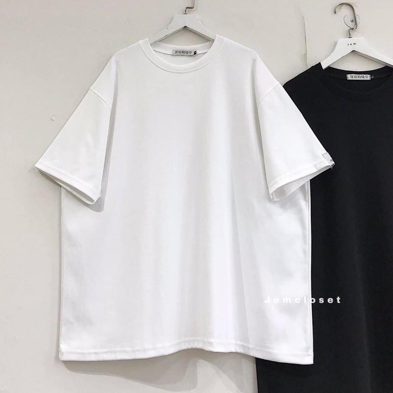 Áo Thun Trơn Form Thụng Tay Lỡ Unisex Nam Nữ Nhiều Màu Hot