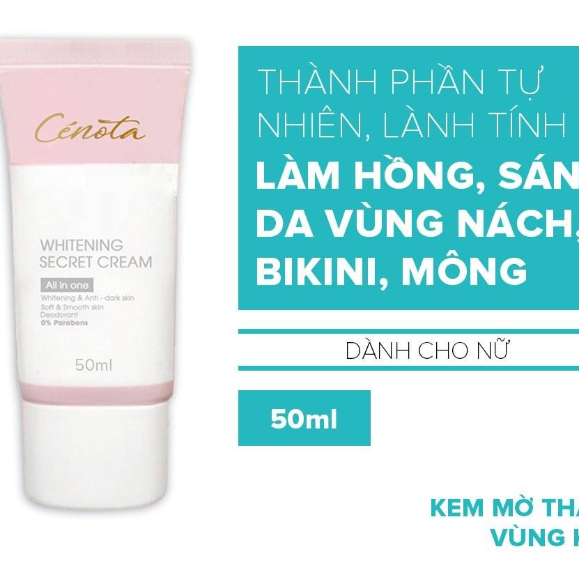 Kem mờ thâm vùng kín Cenota Whitening Secret Cream