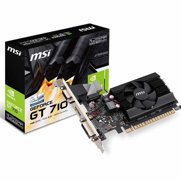 Card màn hình MSI GT 710 1GD3 LP (Fan)-Hàng chính hãng