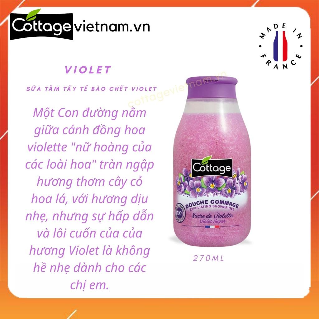 Sữa tắm tẩy tế bào chết Cottage, dung tích 270ml, có 4 mùi hương