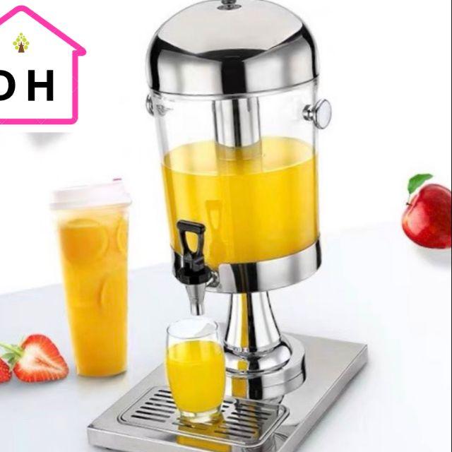 Bình làm lạnh đựng nước hoa quả trái cây, nước ngọt, cafe chân inox 8 lít