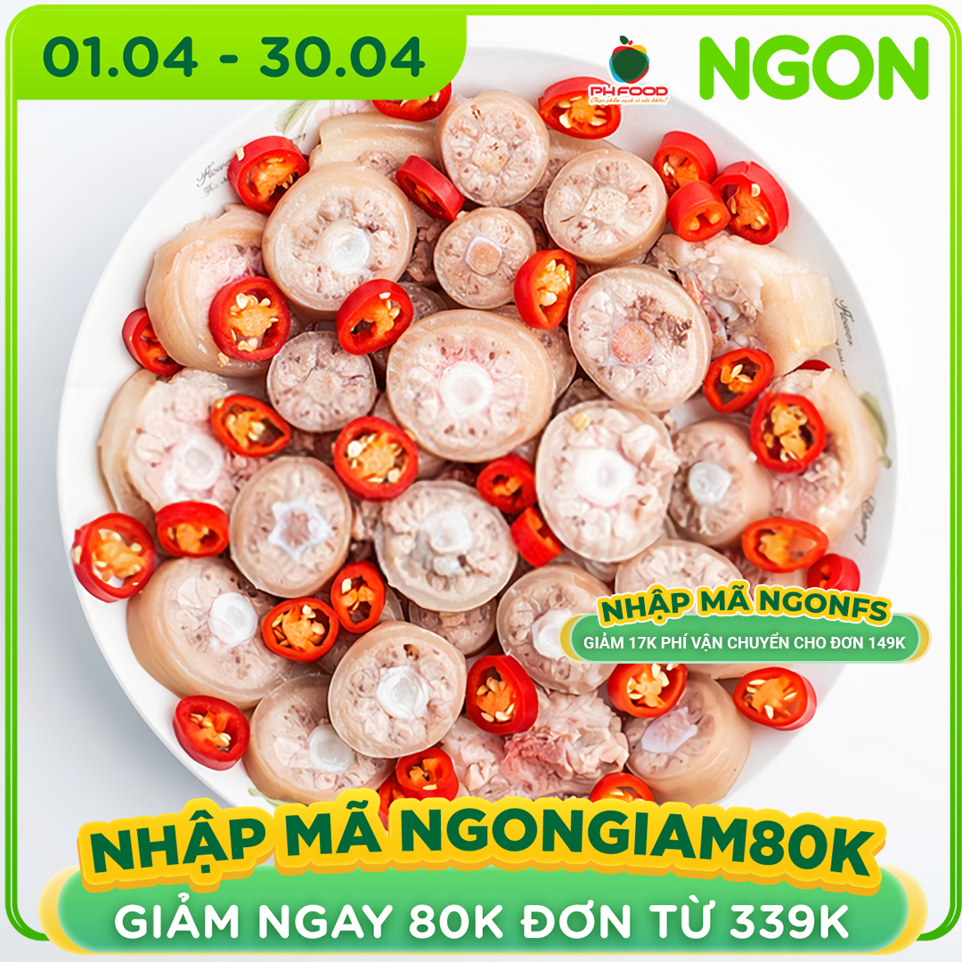 - Đuôi Lợn Cắt Khúc Đã Làm Sạch Loại Ngon - 1Kg