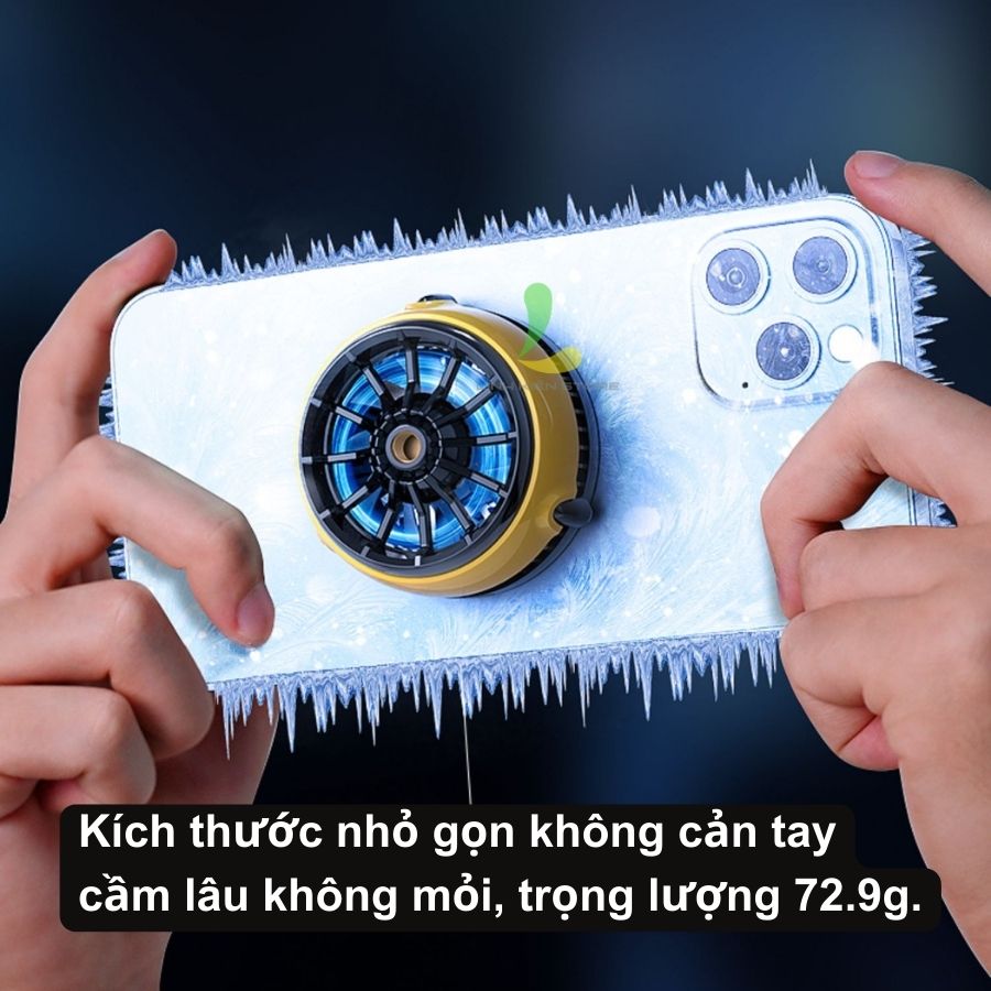 Quạt tản nhiệt điện thoại Memo CX04 sò lạnh từ tính - Quạt hạ nhiệt không dây có led RGB tương thích nhiều thiết bị - Hàng nhập khẩu