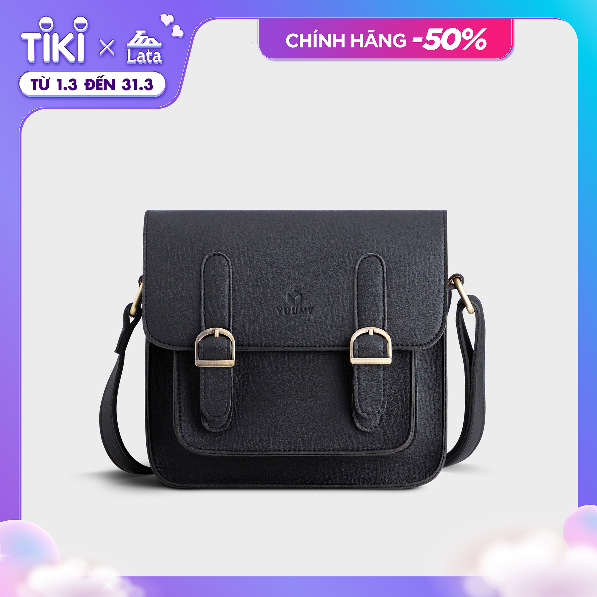 Túi đeo chéo nữ mini khóa đôi YUUMY YN116