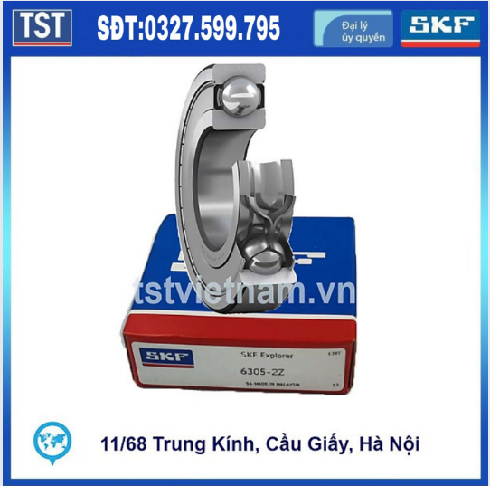 Vòng bi bạc đạn SKF 6305-2Z