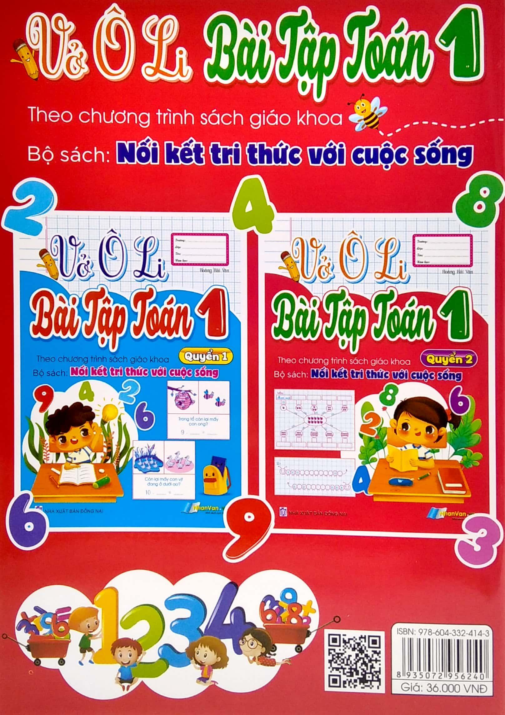Vở Ô Li Bài Tập Toán 1 - Quyển 2 (Theo Kết Nối Tri Thức Với Cuộc Sống)