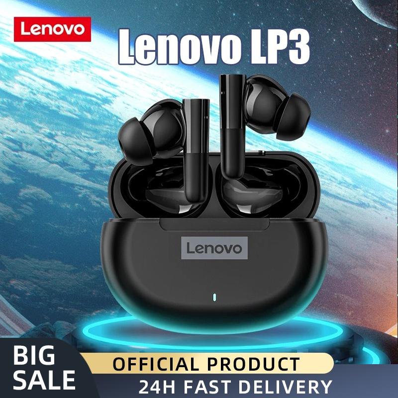 Tai Nghe Nhét Tai Không Dây Lenovo LP3 TWS Bluetooth 5.2 Kèm Mic Phong Cách Thể Thao-Hàng chính hãng