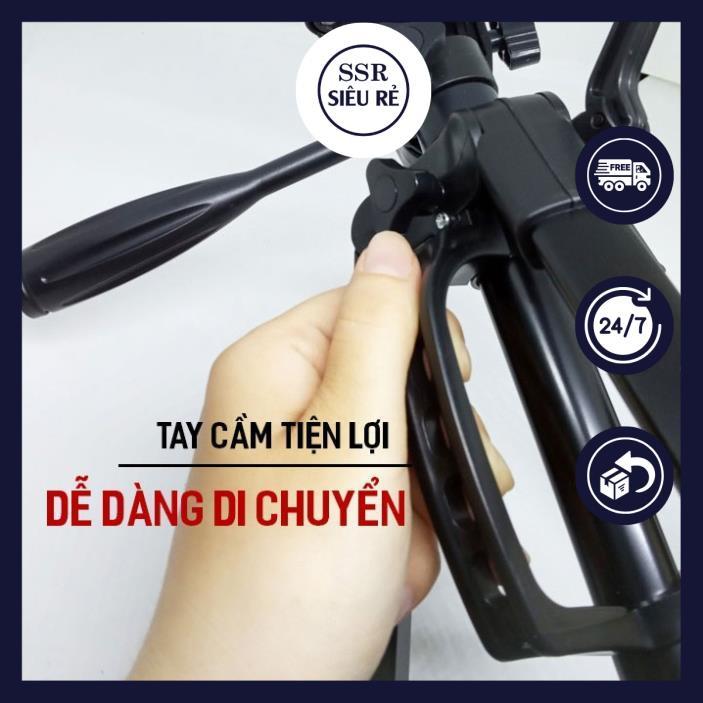 Chân Máy Ảnh SSR Tripod 3366 Cao 1m4 Có Tay Cầm Quay Phim