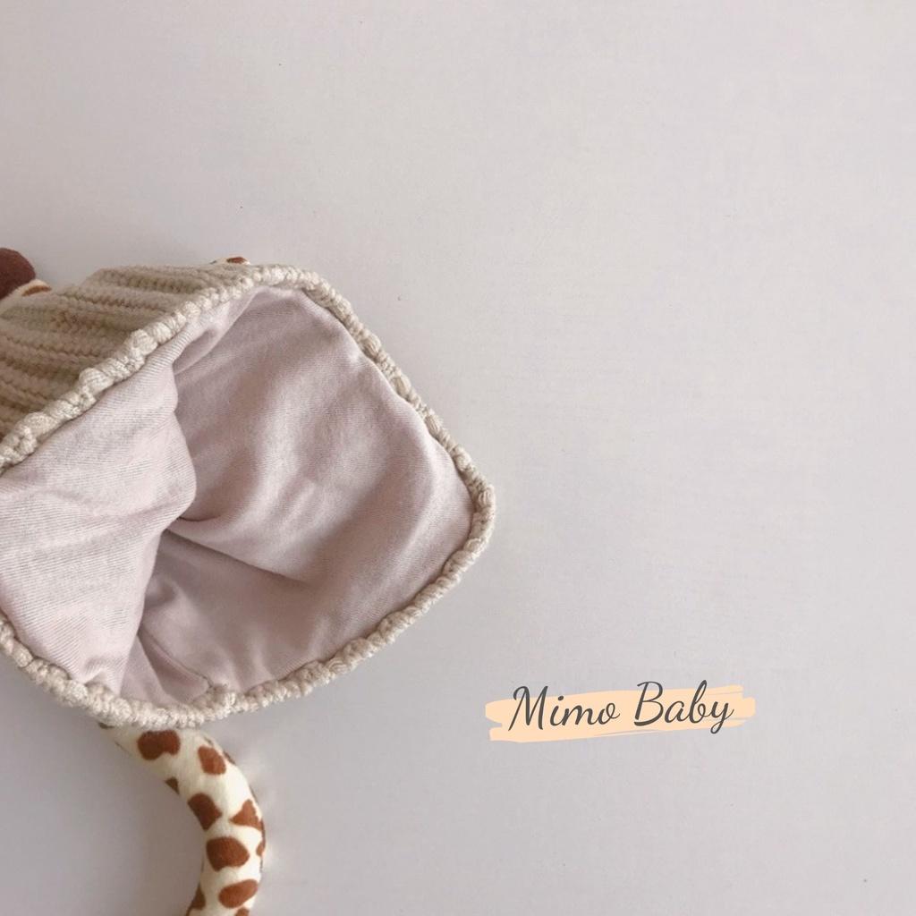 Mũ len cao cấp chiếc đuôi đáng yêu cho bé Mimo Baby ML47
