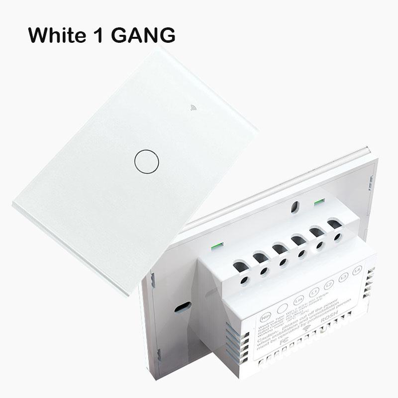 Công tắc thông minh Wifi Tuya,chuyển đổi giọng nói,hình chữ nhật cảm ứng 1/2/3nút điều khiển qua App và giọng nói