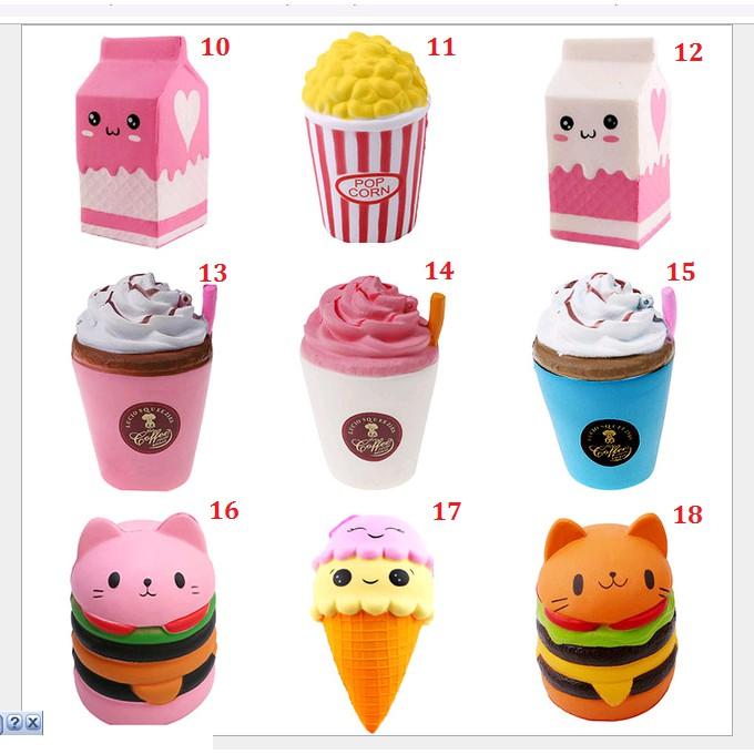 ĐỒ CHƠI CHO BÉ - SQUISHY MẪU TO TÙY CHỌN CỰC ĐẸP - KÈM BAO BÌ