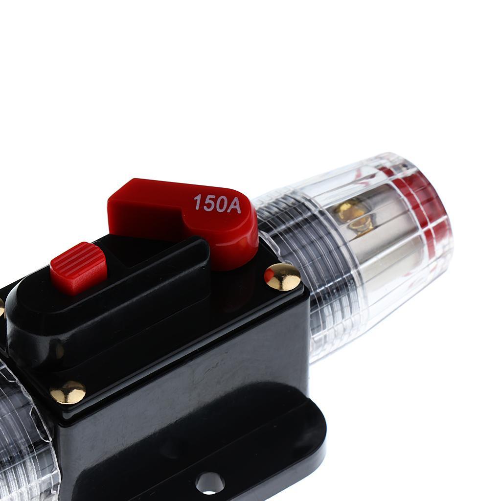 3-4pack DC 12V-24V Car Audio Inline Manual Reset Circuit Breaker Fuse Switch