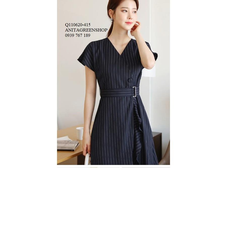 Q110620 ĐẦM SỌC CỔ V CÔNG SỞ