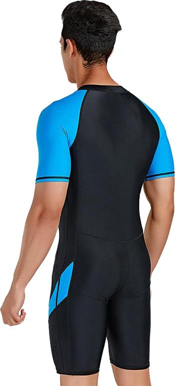 Men's One-Piece Swimsuit Short-Sleeved Lycra Spandex Snorkeling Surf Suit