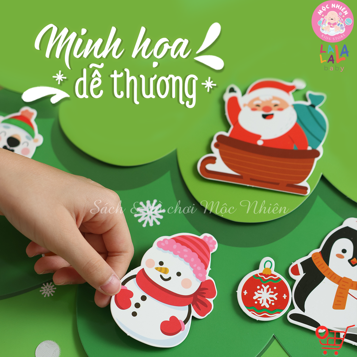 Cây Thông Noel Treo Tường 3D LalaXmas Tree - Đồ Chơi Thủ Công Cho Bé Lalala Baby