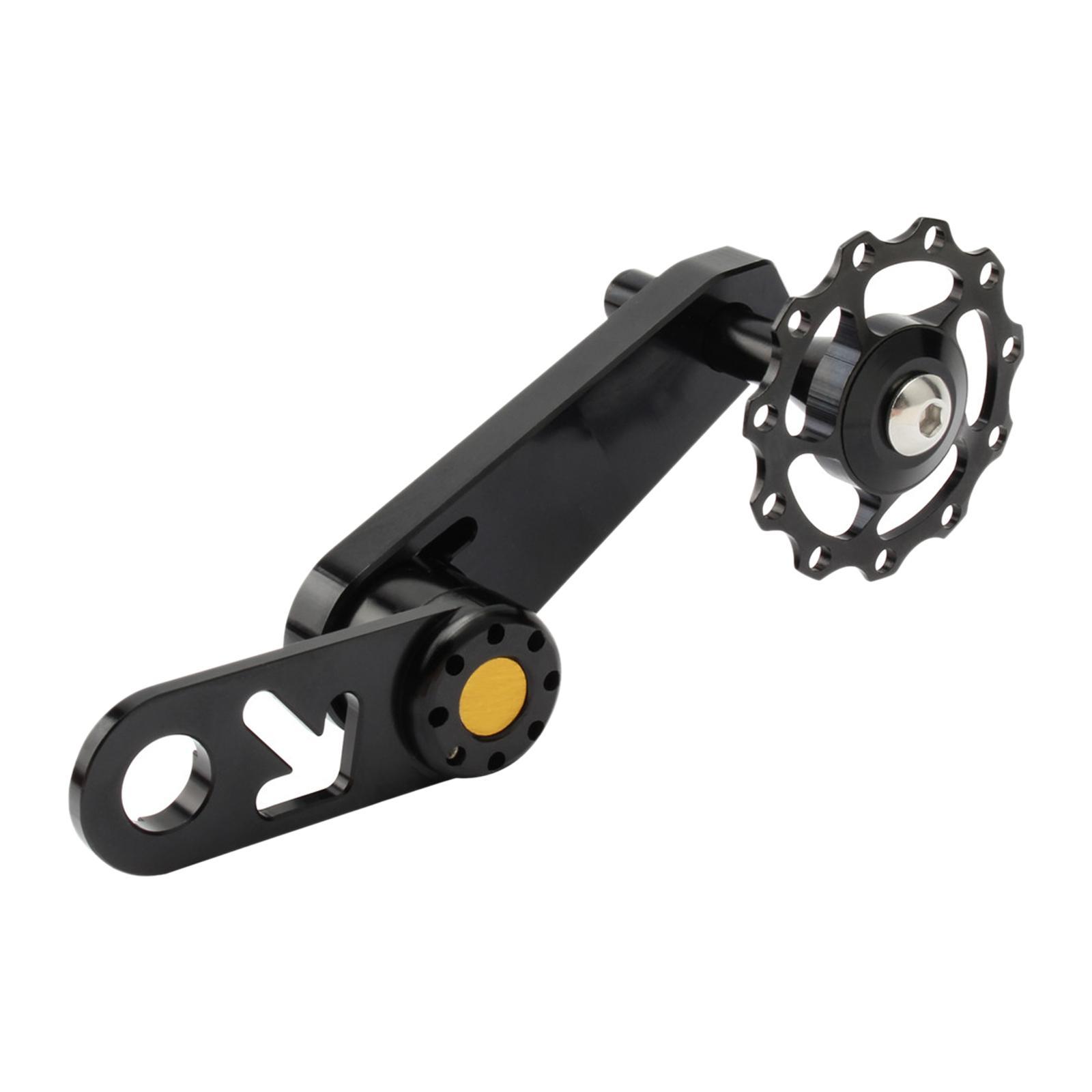 Single Speed Rear Derailleur Chain Tensioner Bike Replacement Black