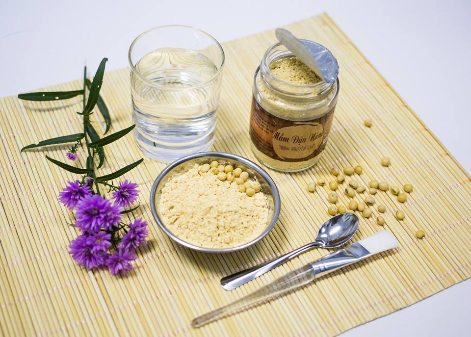 Mầm Đậu Nành Nguyên Chất Bảo Lộc Vũ Gia + Tặng Cọ Quét Mặt Nạ