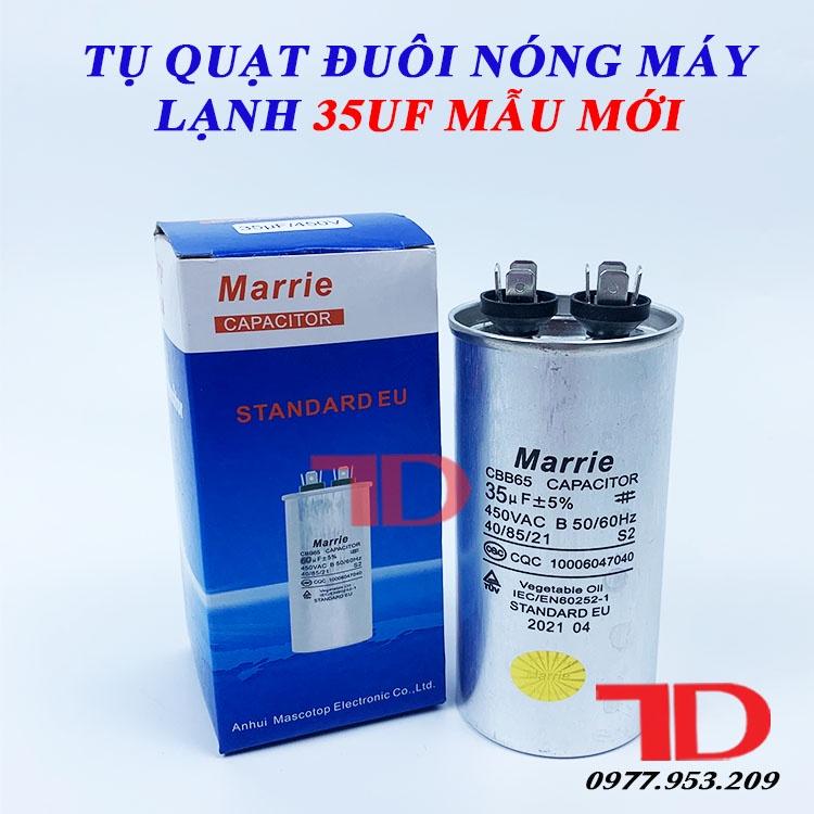 Tụ điều hòa Marrie loại zắc 35uf, tụ điện 35uf