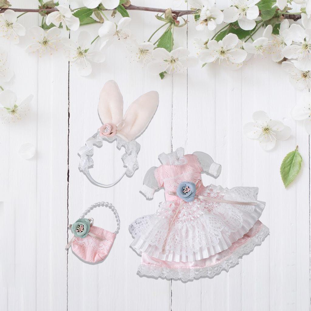 2pcs Lovely Party Dress Clothes for 30cm Girl Doll Dress Up
