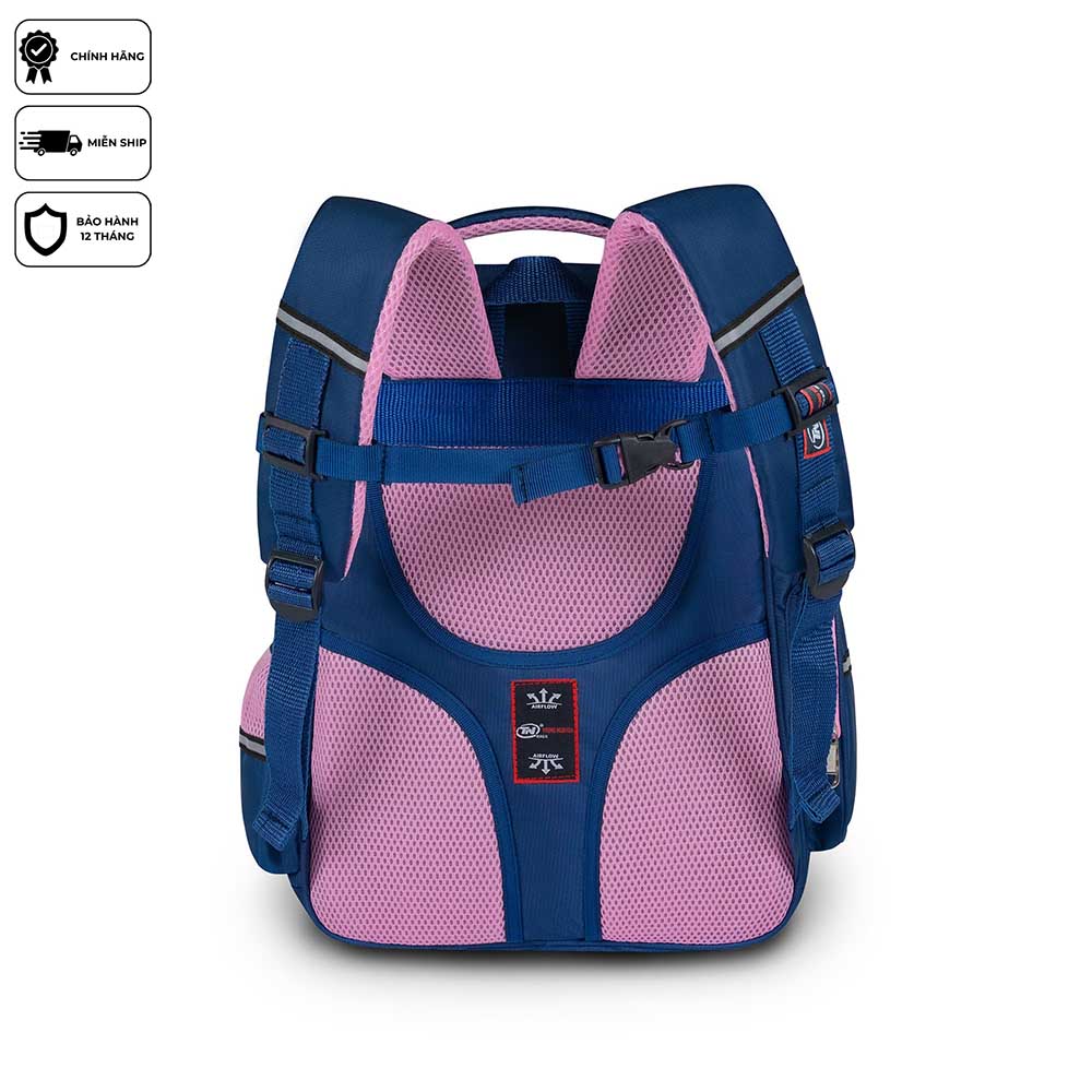 Balo học sinh nữ cao cấp chống thấm TNBags Smart Pink TN.B 3112, balo bé gái thời trang tiện dụng, thiết kế hiện đại bền đẹp!