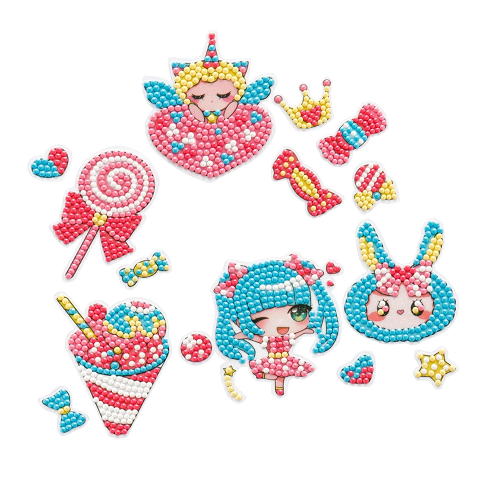 DIY Stickers Cute Rhinestones Animals Paint by Number Kits