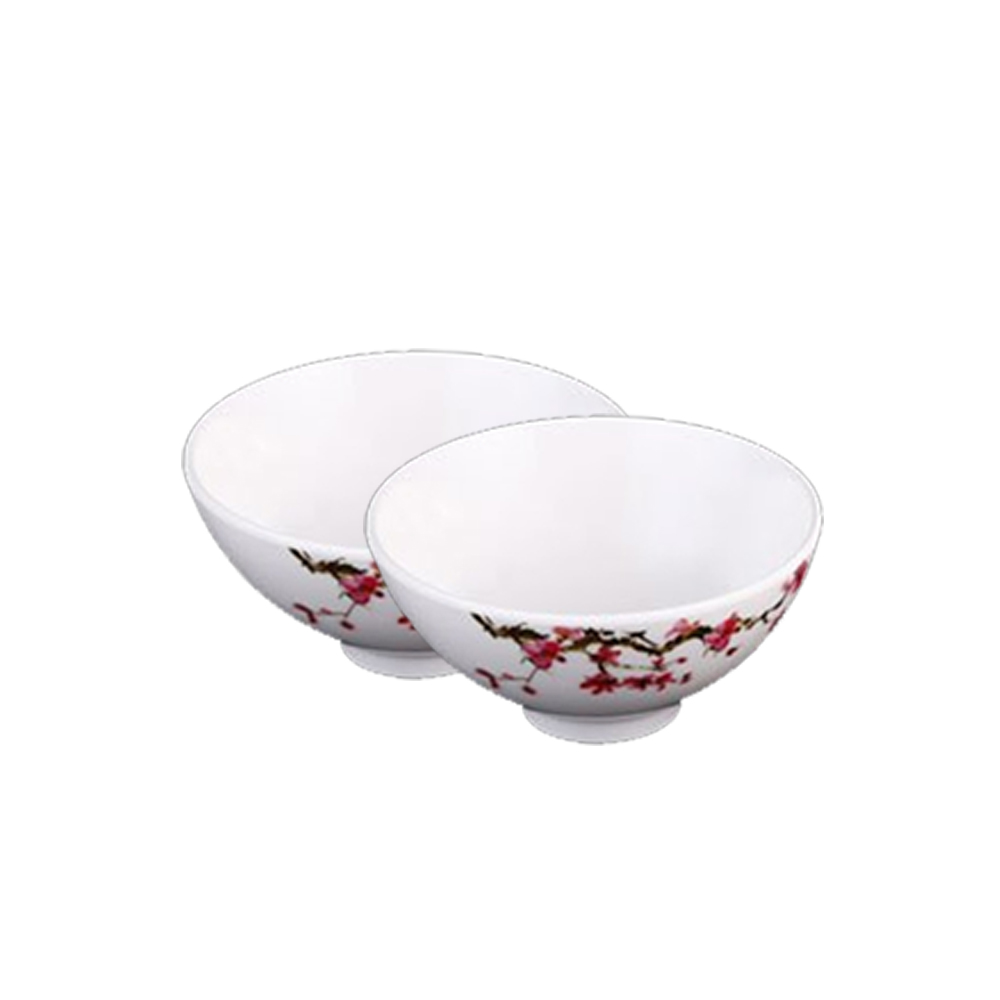 Bộ 10 Chén (Bát) cơm trơn An Toàn Sức Khỏe Nhựa Xanh Melamine AC06 SA