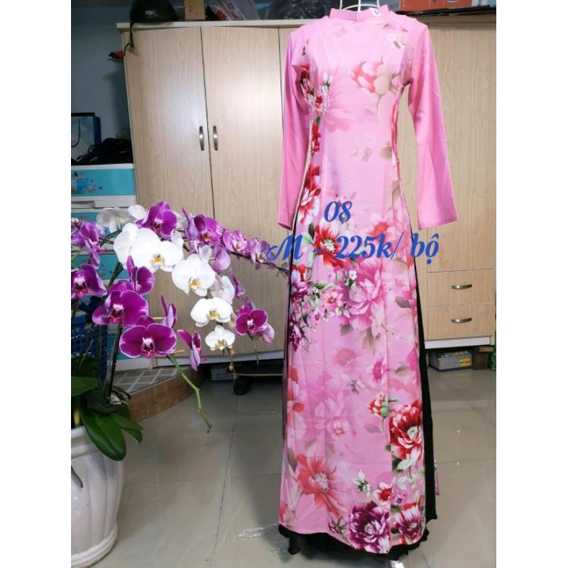 Bộ áo dài lụa nhật