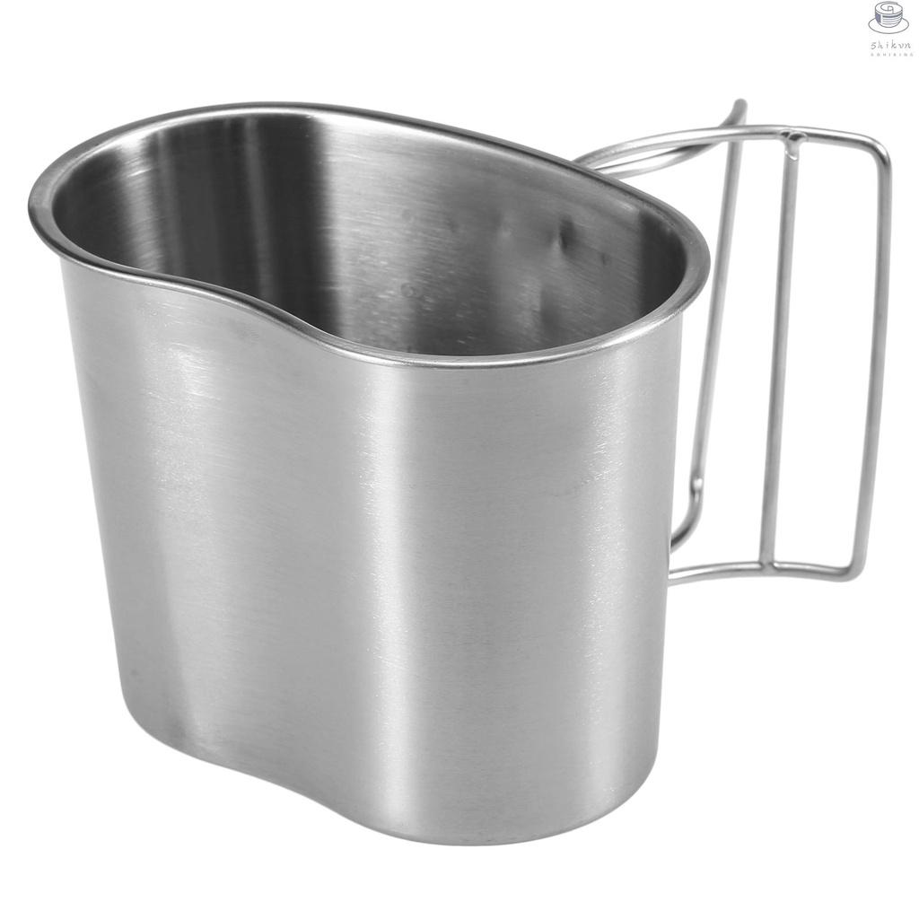 Bộ cốc đựng nước bằng thép không gỉ phong cách quân đội