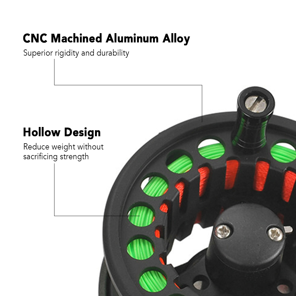 Máy Quay Câu Fly 2+ 1BB Trọng Lượng Nhẹ Được Gia Công CNC Bằng Hợp Kim Nhôm