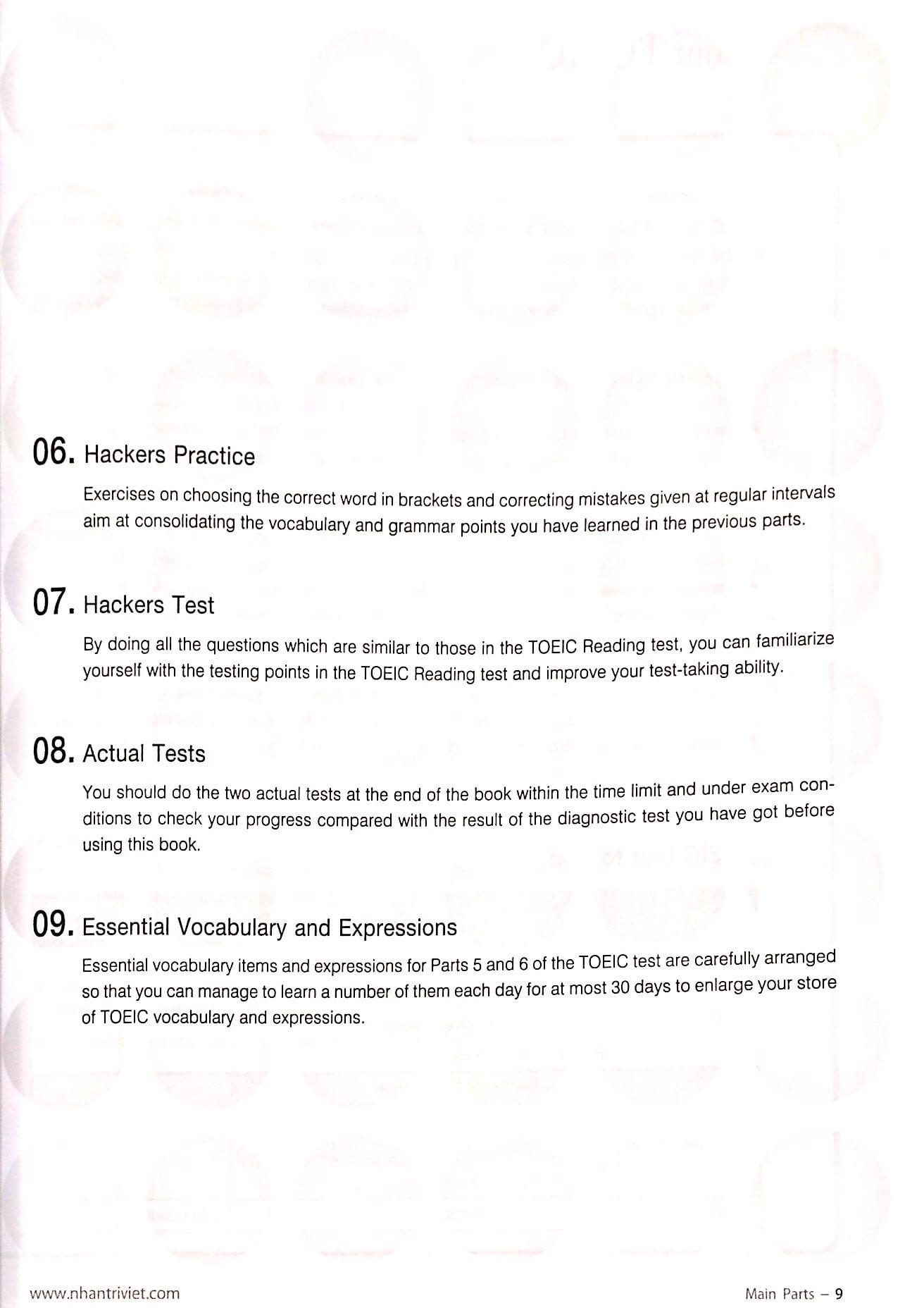 Hackers TOEIC Reading 