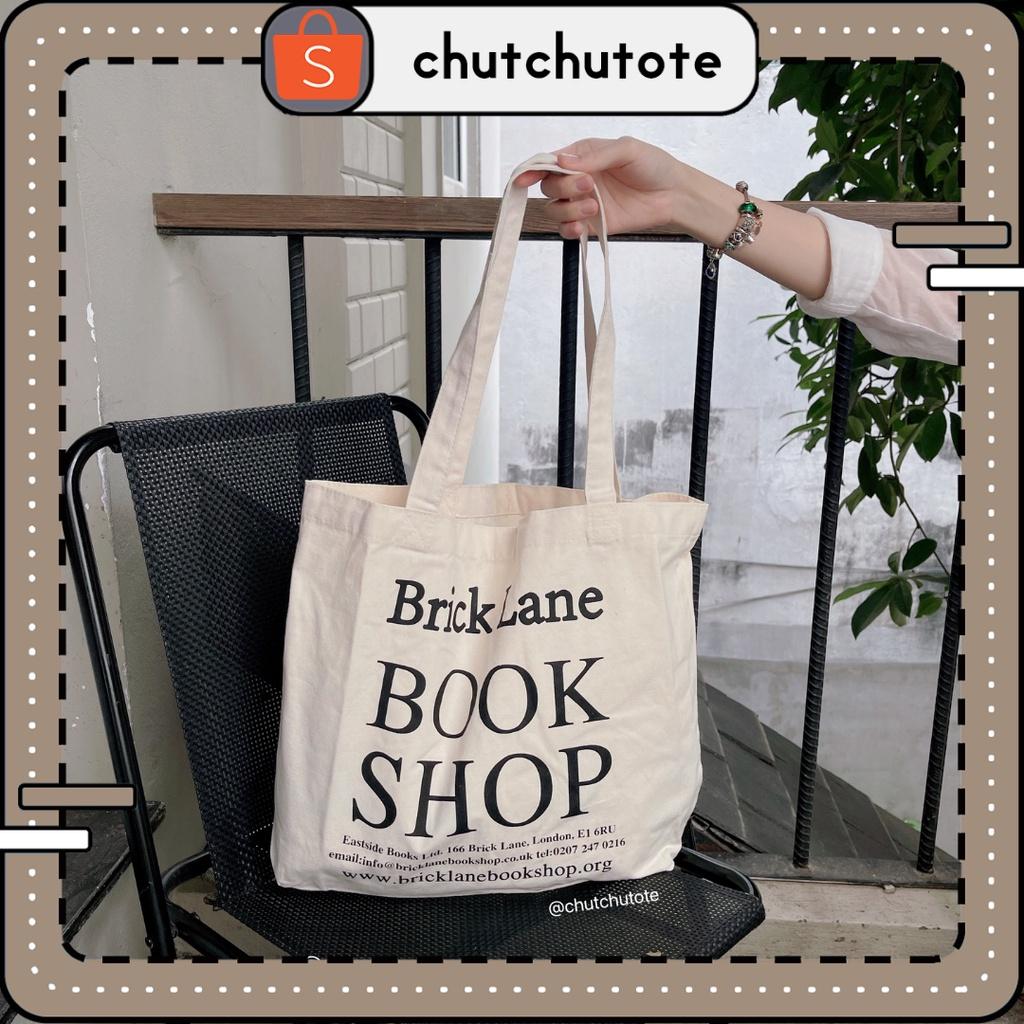 T255/ Túi Vải Tote Bookshop Kiểu Dáng Nhật Bản Xinh Xắn