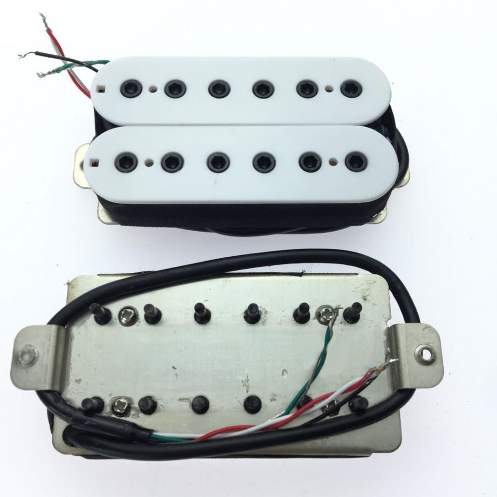 Guitar Parts Accessory PICKUPS HUMBUCKER - Bridge & Neck Pickup SET - White